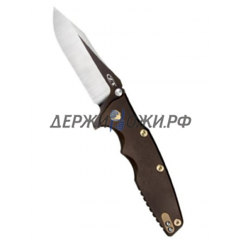 Нож 0392 KVT Flipper Rick Hinderer Factory Custom Zero Tolerance складной K0392BRNGLD